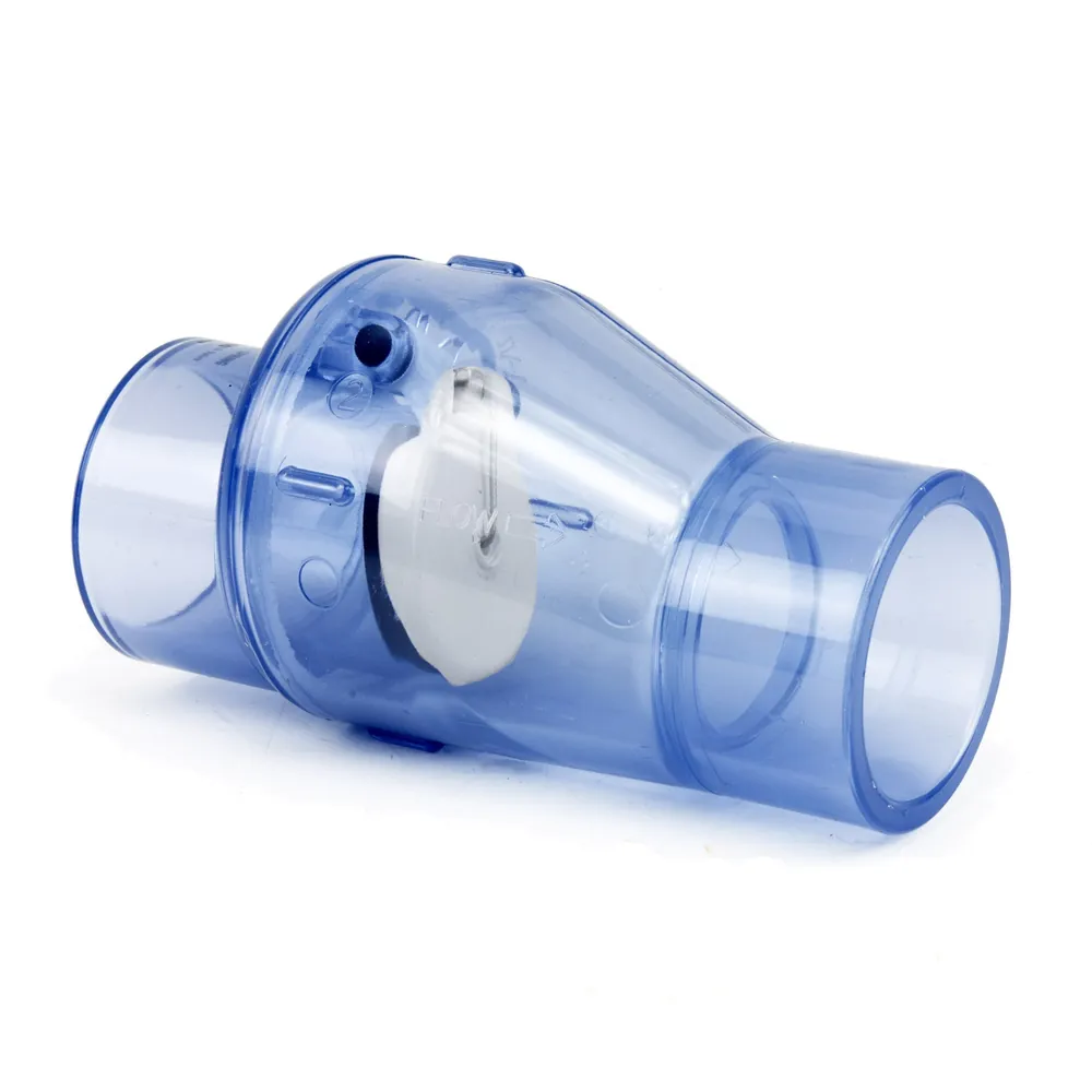 Check Valve Swing/Spring Clear 1.5"SS/2"SP x 1.5"SS/2"SP - ½ lb.