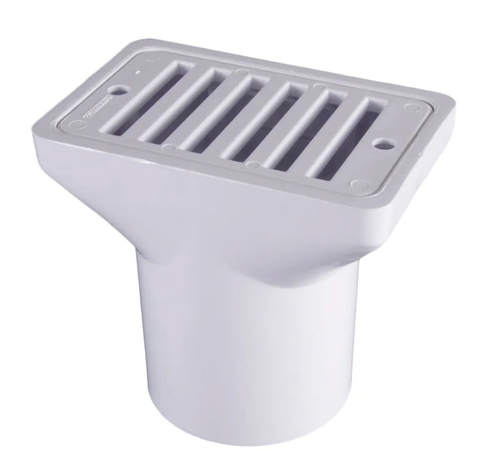 CMP Gutter Deck Drain White Fip X Soc, 2" X 2" (25533-000-000)