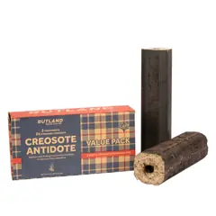 Creosote Antidote, Chimney Cleaning Fire Logs, 2-Pack