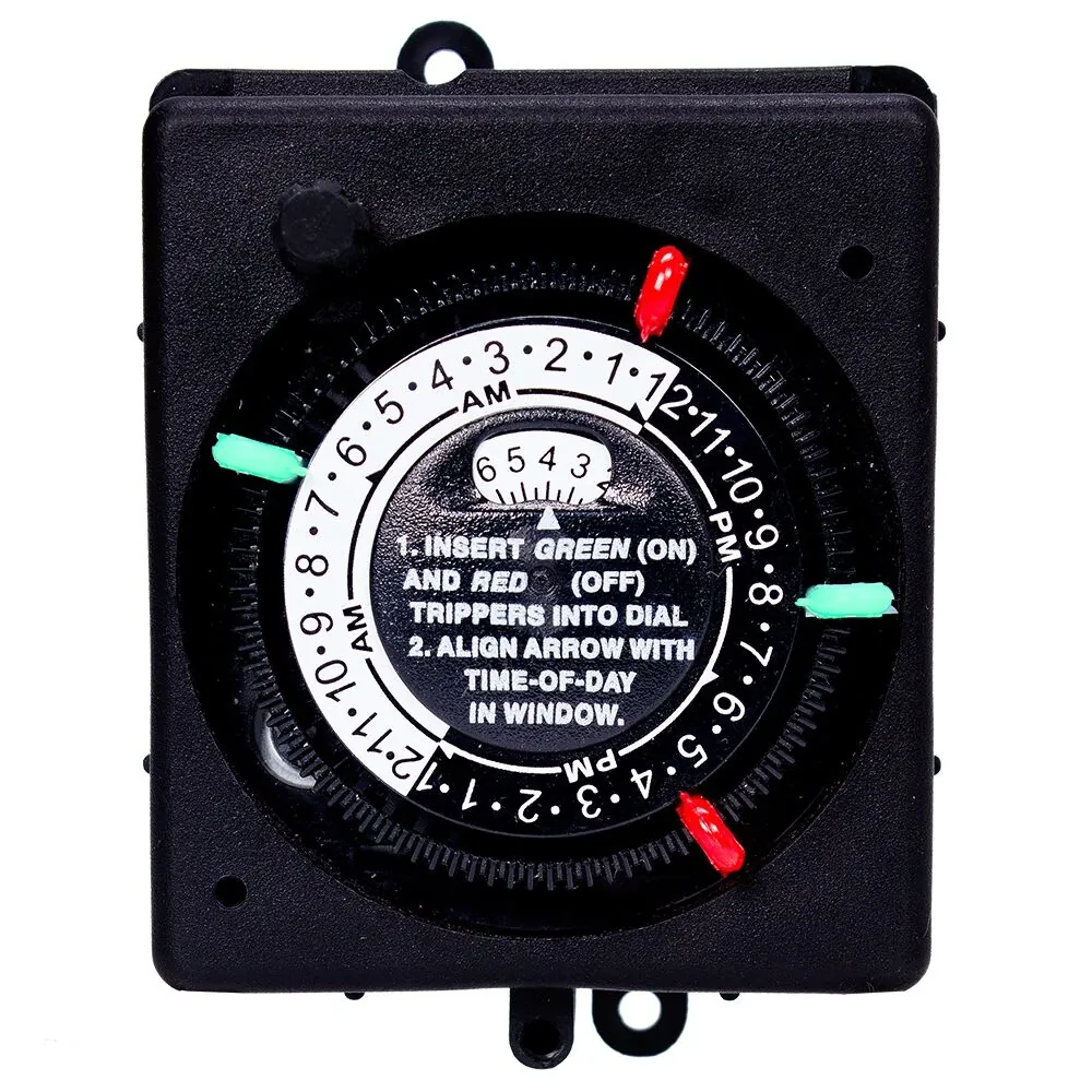 Intermatic Panel Mount Timer with Override 220V 24HR Spst (PB914N84)