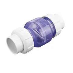 NDS 2" Clear True-Union Swing Check Valve, 1700 Series Low-Profile (1720C20)