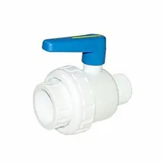Praher Ball Valve 1.5" MPT X FPT White (150-015)