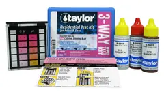 Taylor 3-Way DPD Test Kit for Free Chlorine, Bromine, pH (K-1001-12)